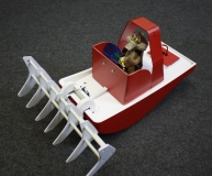 Turtle  working boat GfK Rumpf mit Oberdeck