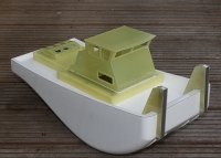 Turtle  working boat GfK Rumpf mit Oberdeck