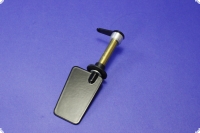 Ruderanlage Mini-Eco - vollmetall - Ruderblatt 30x22x16 mm Stahl Trapezform