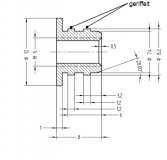 Einpress-Muttern Alu  M5