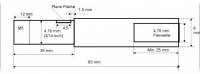 Ersatzflexwelle 4,7 mit 6 mm Welle und 4,7 DD