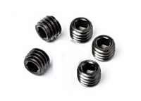 Madenschrauben / Gewindestift M4x4 mm schwarz, hart 20 Stück