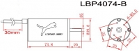 LBP4074-B/3D Brushless Motor 4polig 1650kV