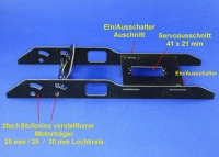 Einbaurahmen  1 f. Motoren mit 25/29/30 mm Lochkreisdurchmesser