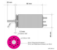 E-Motor Lehner Bürstenlos 2240 HighAmp Version