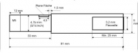 Ersatzflexwelle 3,2 mit 5 mm Welle und 4,7 DD