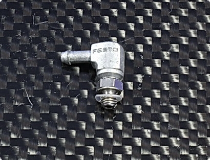 Wasserkühlnippel 90°  Mini M3 für Schlauchverbindung bis 2 mm