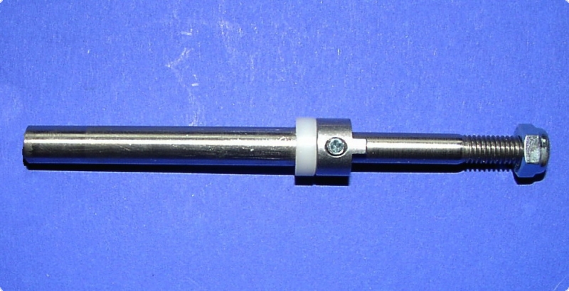 Complete Shaft 6 mm with Dog Drive and Washer for Flextrimm L or S. 6/4,7DD/3,2