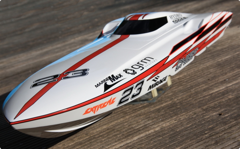 Chief 3-step mono racing boat  + Decal Sheet