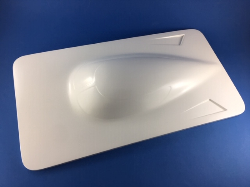 Ersatzdeckel Agitator XL Gen. 2  Epoxi,WEISS Kohlefaser&Aramid, mit GPS Fenster im Laminat