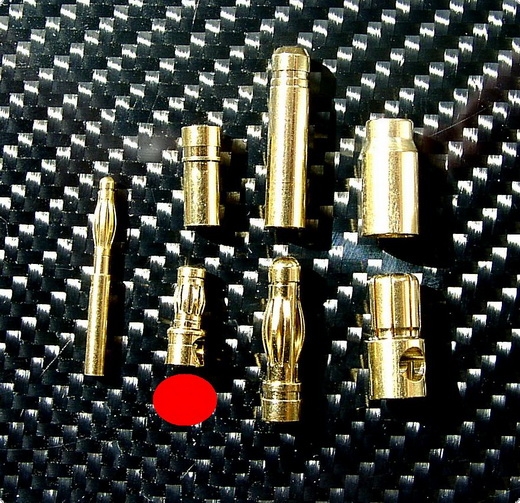 Goldkontaktstecker 3,5mm mit Gehäuse 3-polig 2 Gehäuse, 6 Kontakte 