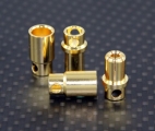 Goldkontakt 6 mm Stecker&Buchse - Preiswerte Version -