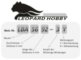 Leopard LBP4074-B/2Y Brushless Motor 4polig 2150kV