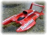T-4  Twin Wing Hydroplane MS 1:10 RED hull verison