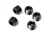 Grub screw M4x4 mm black, hard 20 pieces