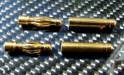 Goldkontaktstecker 4,0 mm Buchse & Stecker