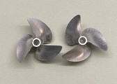 Aluminium propeller pair Hydro 42 mm 3-Blade with Dog Drive -RTR-