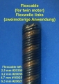 Spare flexshaft 2,5li. with shaft and M4 4mm flexshaft wt. in clockwise rotation.
