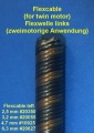 Flexshaft with 8 mm shaft and 6.3 flexcable / 4,76 DD System lefthand direction