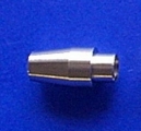 Kegel f. 3,2 Flexwellenanlage Strut B für Stevenrohr 6 mm, Messing vernickelt